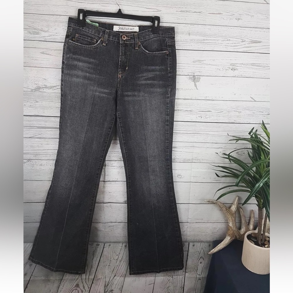 Jeanstar Womens Gray Wash Mercury Bootcut Jeans Size 8